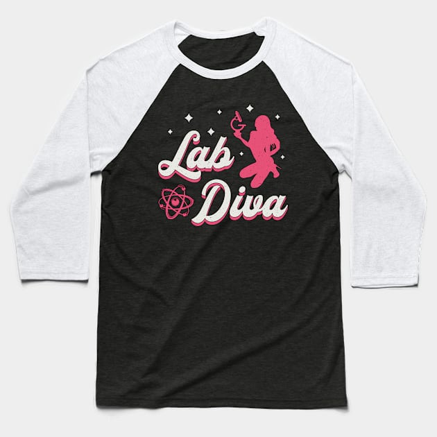 Lab Diva Laboratory Technician Science Lab Tech Baseball T-Shirt by T-Shirt.CONCEPTS